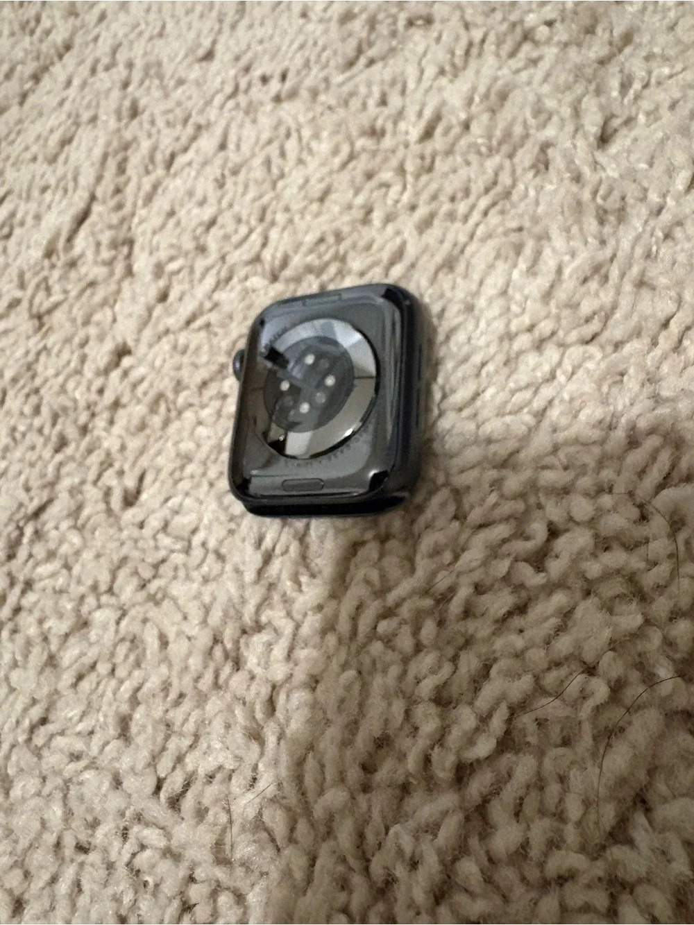 Apple Smartwatch with Black Silicone Band